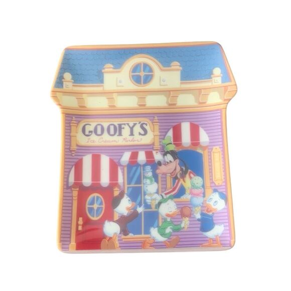 Vintage Disney Retired Goody’s Ice Cream Parlor Mickey’s Village House Plaque - Picture 1 of 6